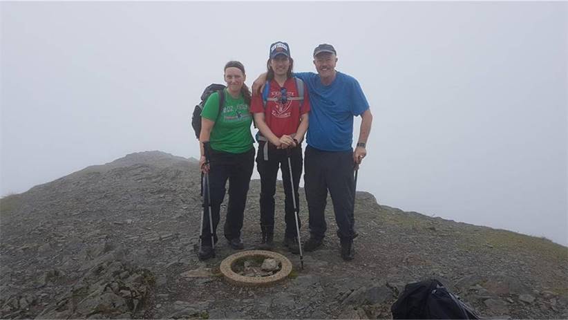 On the summit of Blencathra