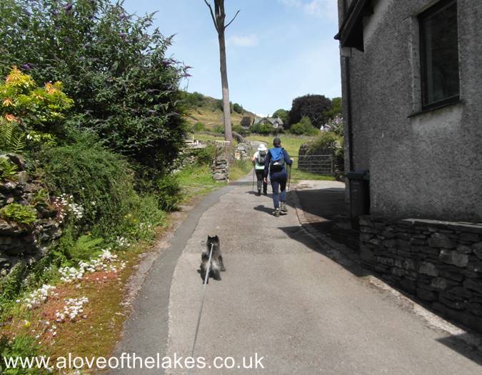 Setting off up the lane