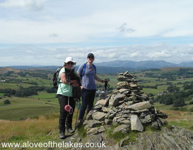 Sue, Ste and Spud on the summit