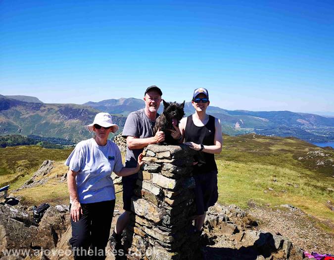 On the summit of High Seat