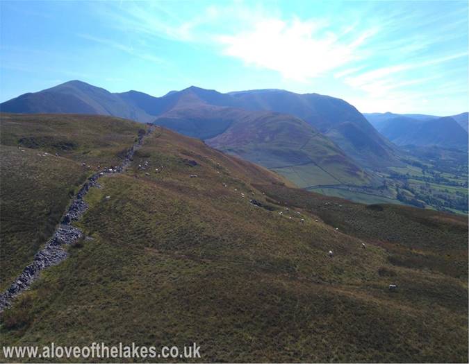 Looking towards the Skiddaw range