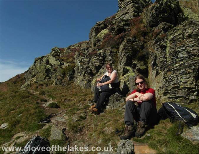 The rock outcrops