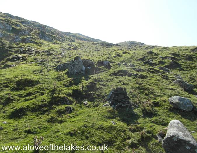 The start of the path to the summit
