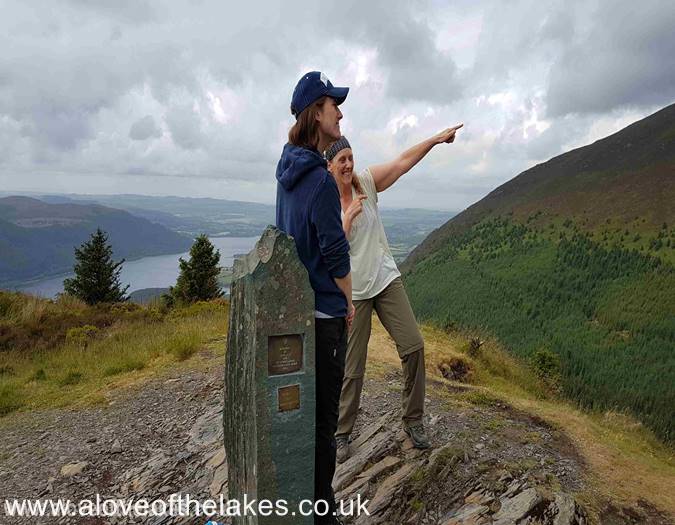 Sue and Ste on the summit