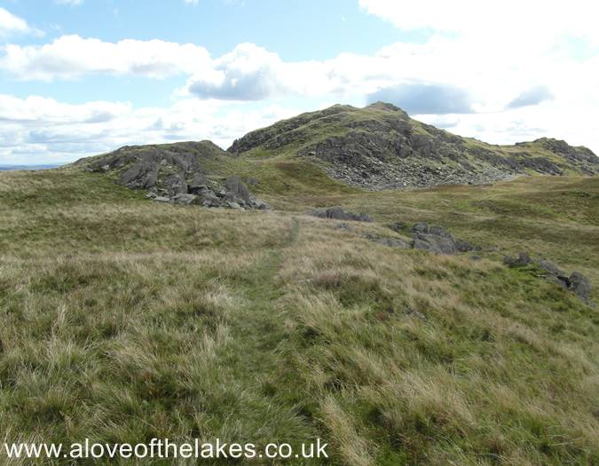Setting off for the first rock outcrop