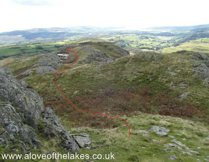Head towards the small tarn