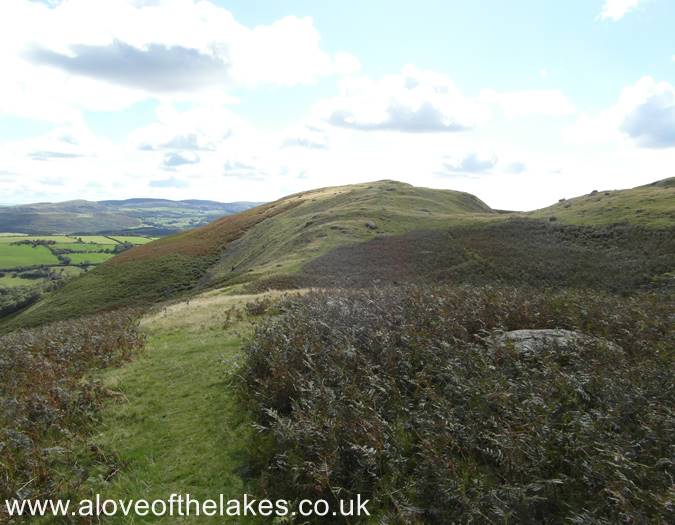 The path to the summit of The Knott