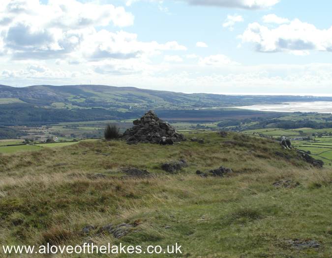 The summit cairn on The Knott