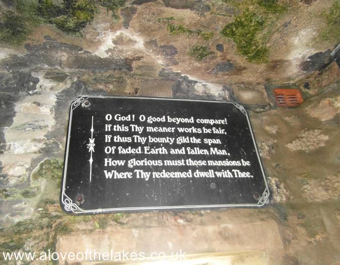 O good God beyond compare inscription