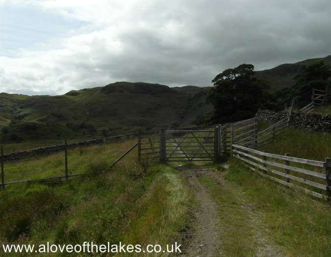 Approaching the open fell side