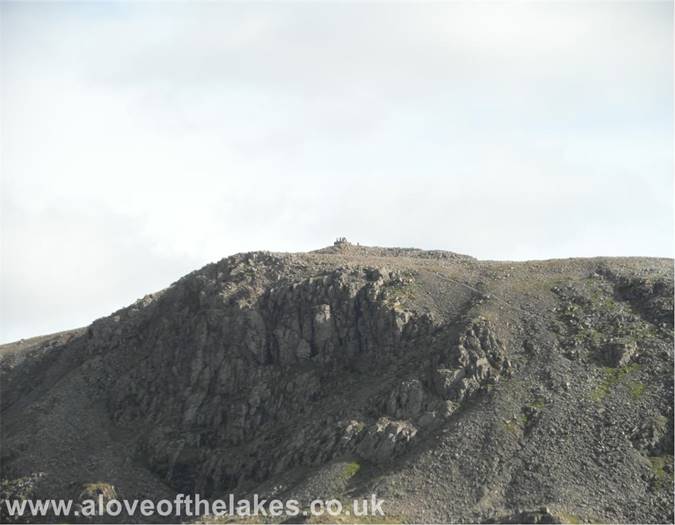Looking towards Scafell Pike summit