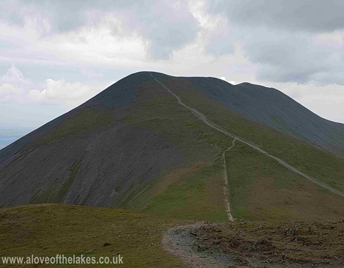 On the summit of Skiddaw Little Man