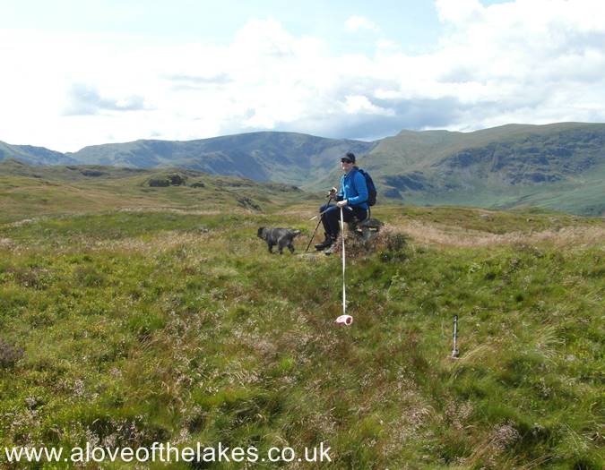 Ste and Spud on the summit of Hare Shaw
