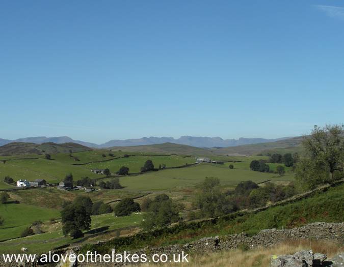 Looking over to the Langdales