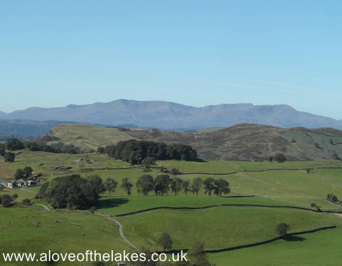 Looking towards the Coniston Fells
