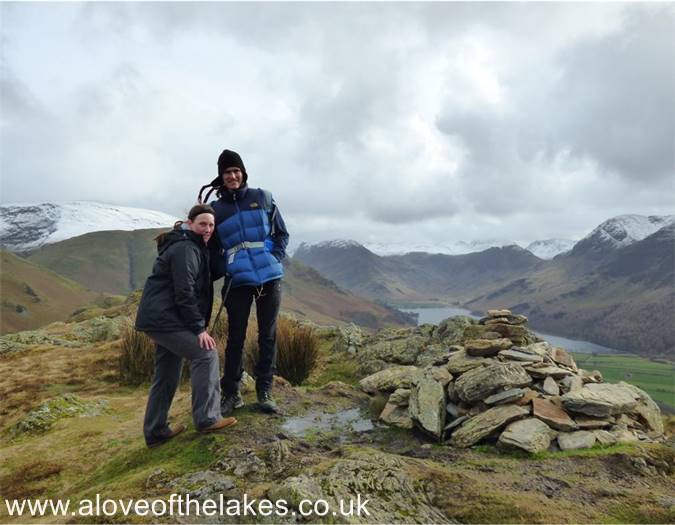 On the summit of Rannerdale Knotts