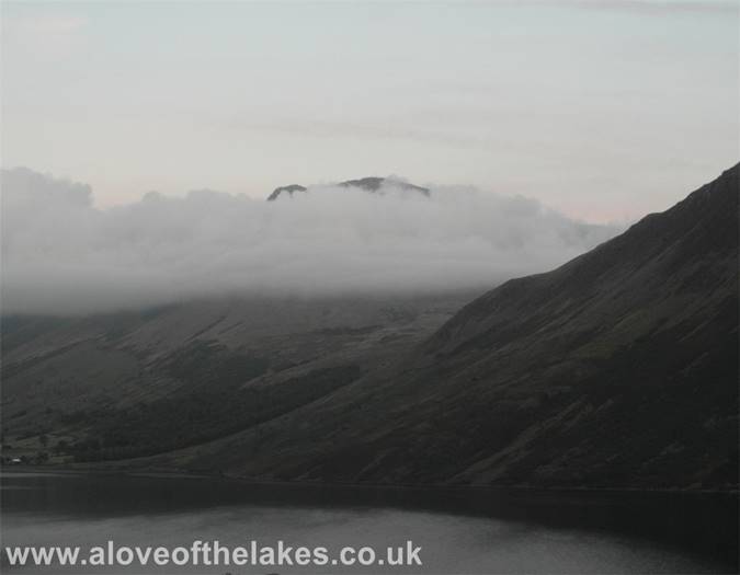 Kirk Fell shrouded in mist