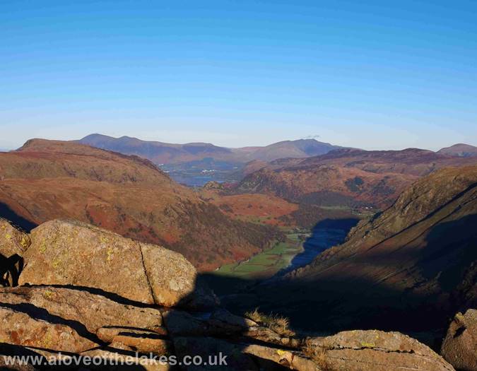 Looking back down the valley