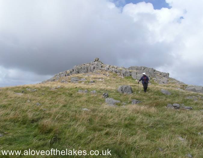 Having scaled the top of Fox Crag the route up to Stainton Pike 