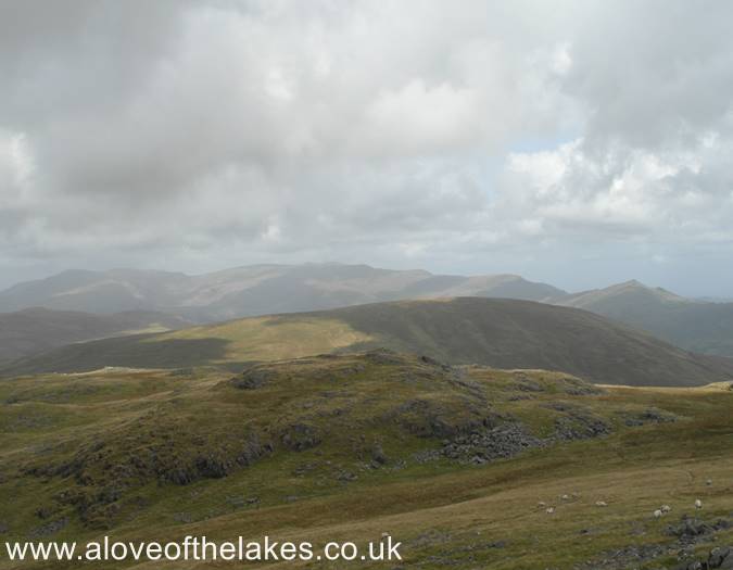 Looking across to the Coniston Fells