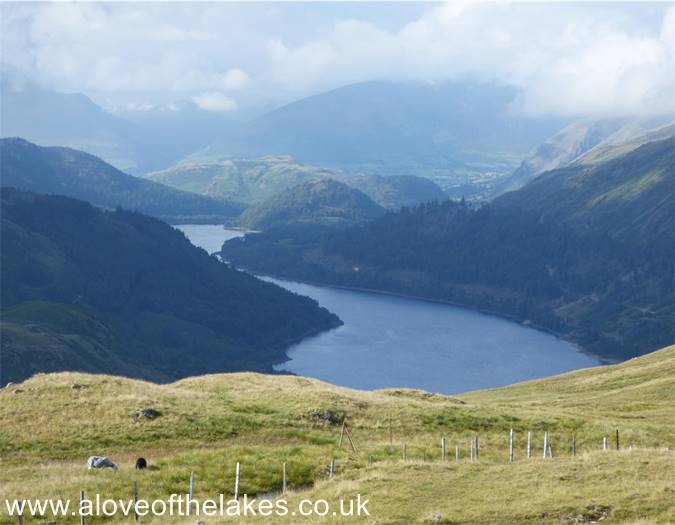 Looking down along Thirlmere