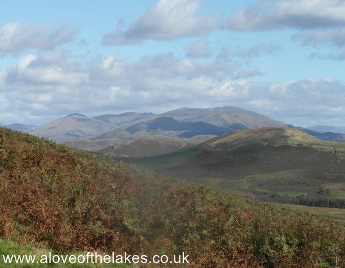 Looking towards the Coniston Fells
