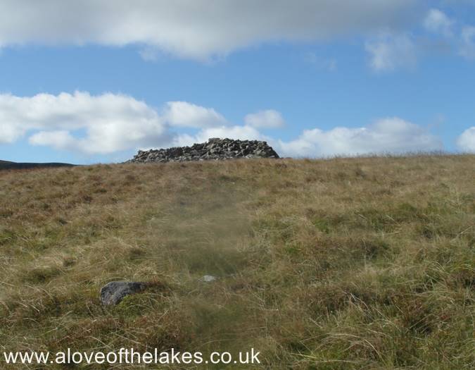 The summit shelter cairn on White Combe