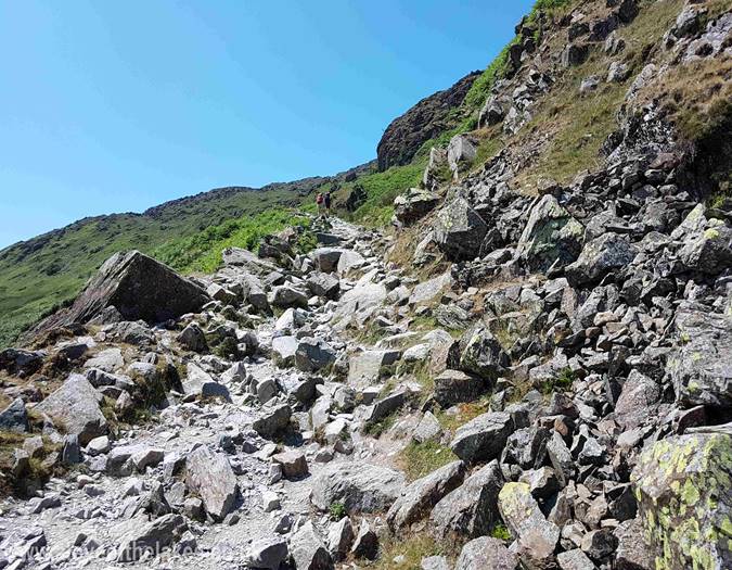 The steep and stony path