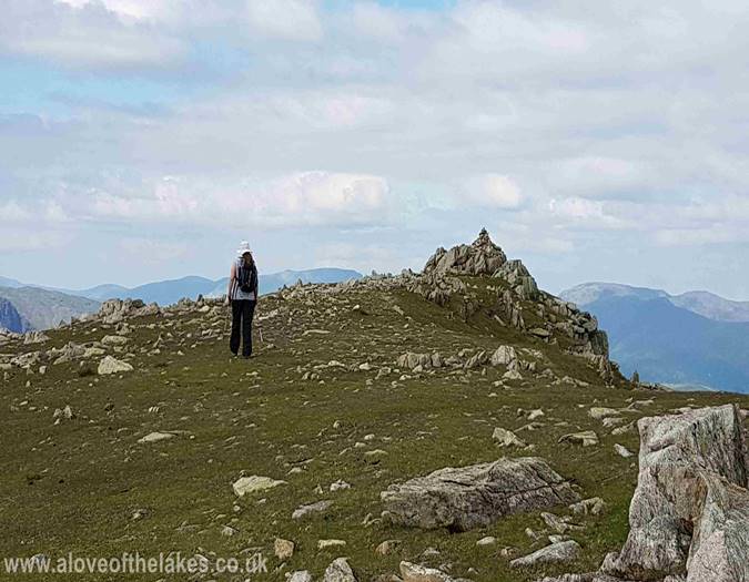 Approaching the summit of Great Carrs
