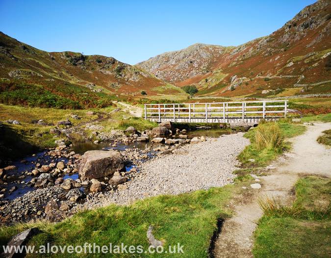 The footbridge at Stythwaite Steps