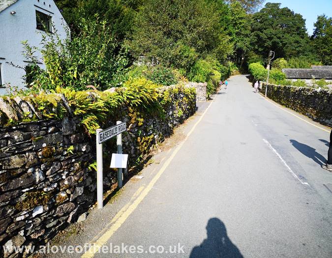 Walking down Easedale Road