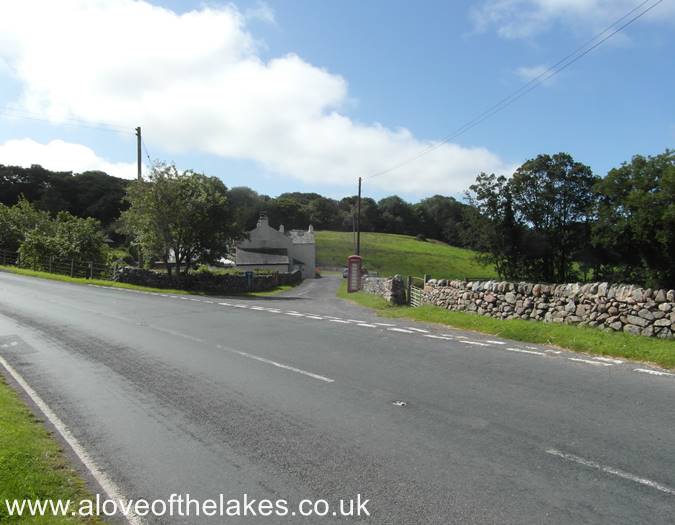 The start point of the walk from Broad Oak in Waberthwaite