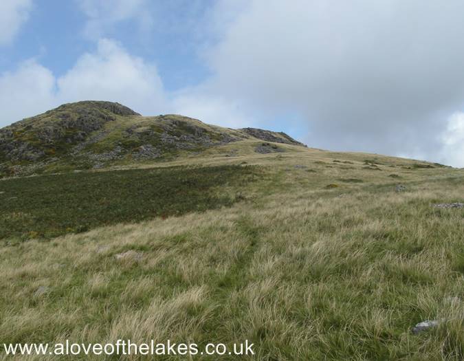 Approaching the summit shoulder
