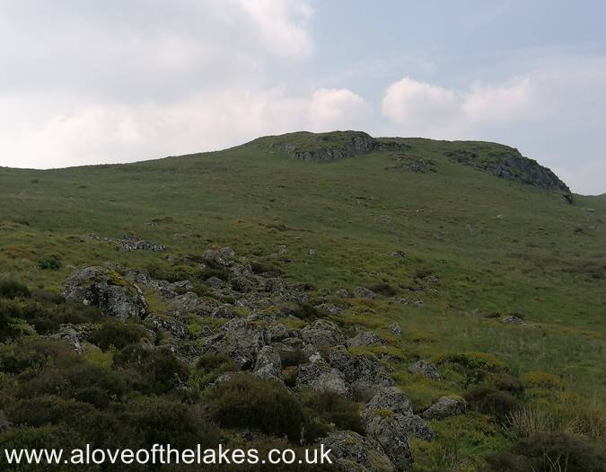 The start of the climb to the summit