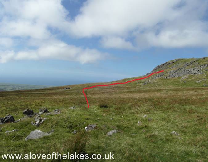 The route to the summit