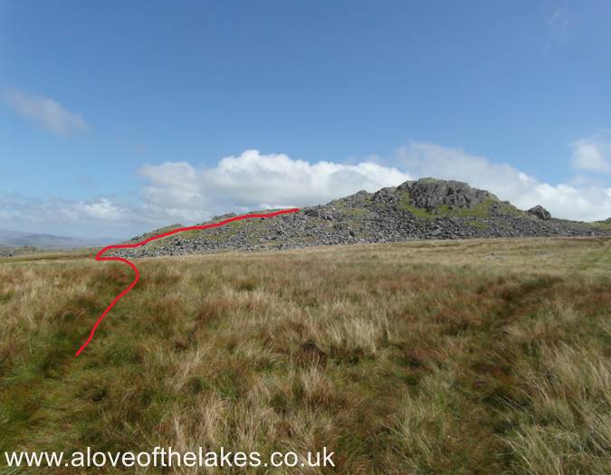 Approaching the summit climb