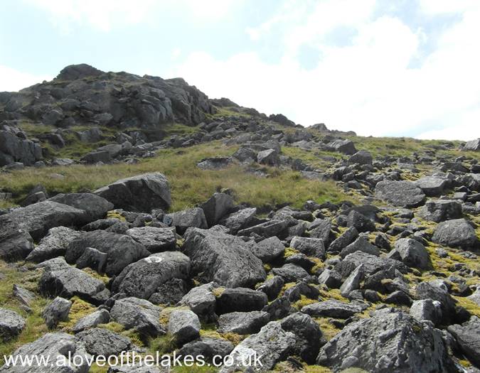 Approaching the summit