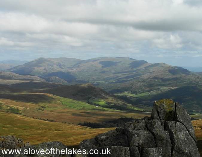 Looking towards the Coniston Fells