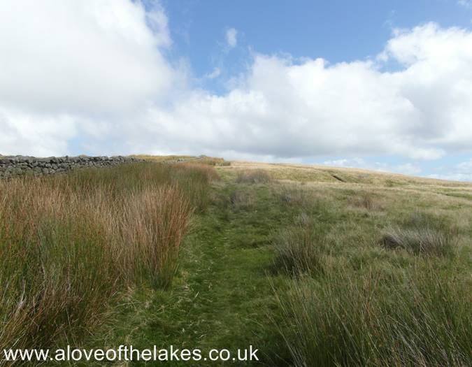 The path rises steadily