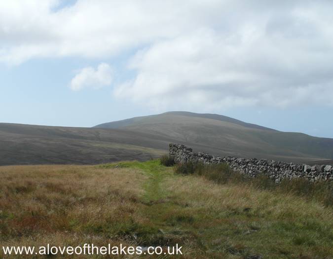 Looking back to Black Combe from the track